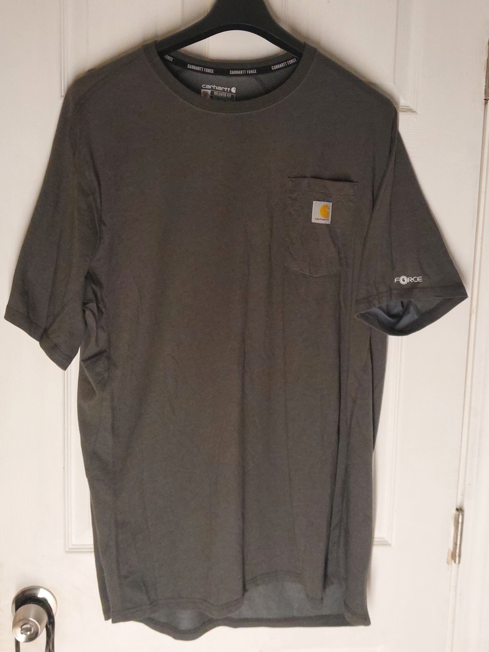 Carhartt Men’s Dark Gray Short-Sleeve Pocket Tee
